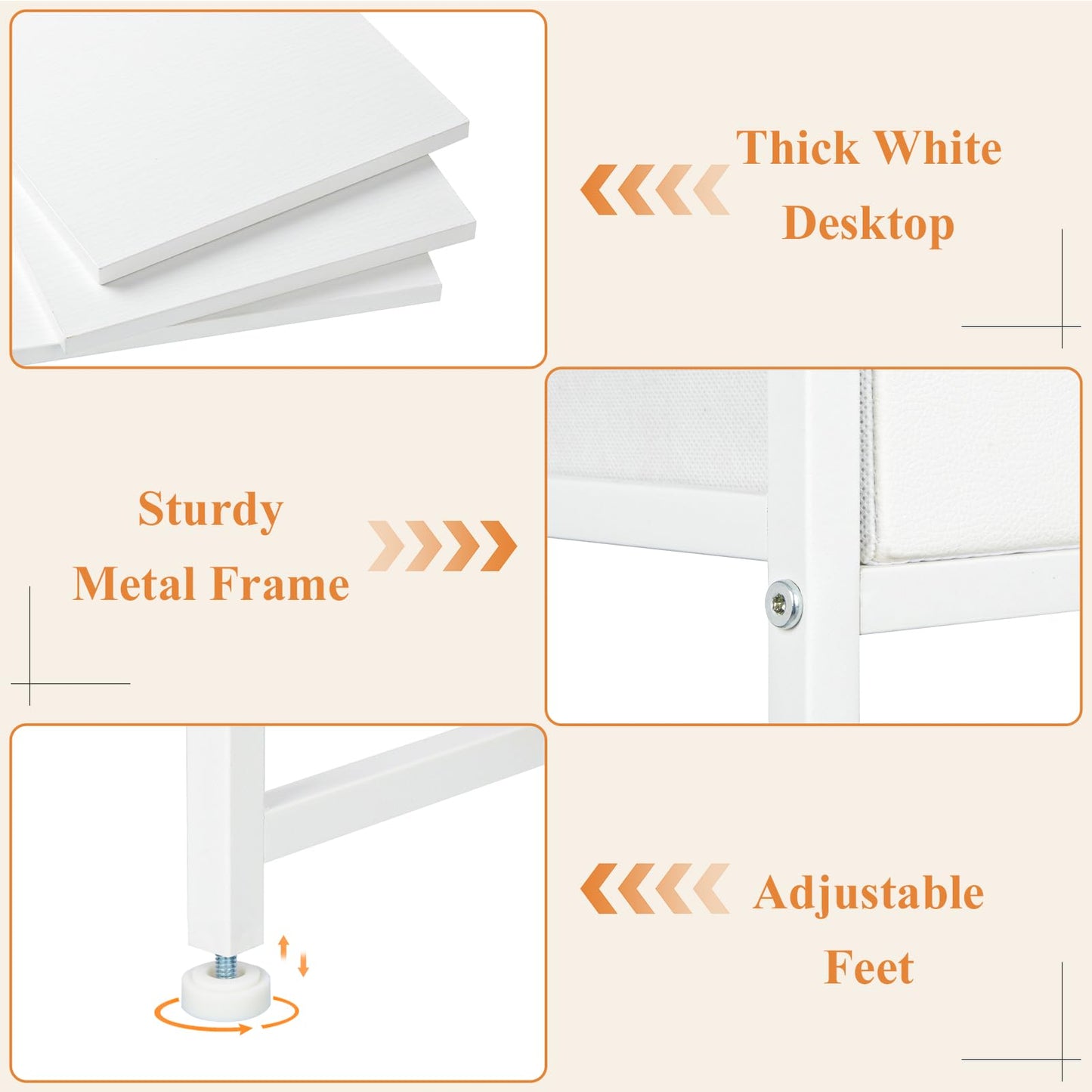 Jakyitvi Small Vanity Desk with Mirror and Drawers, White Makeup Vanity Table with Storage, Compact Vanity for Bedroom, Modern Makeup Desk for Girls, Space-Saving Vanity Table