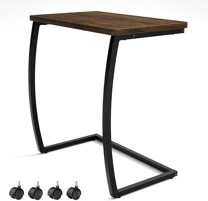 SRIWATANA Side Table, C-Shaped End Table