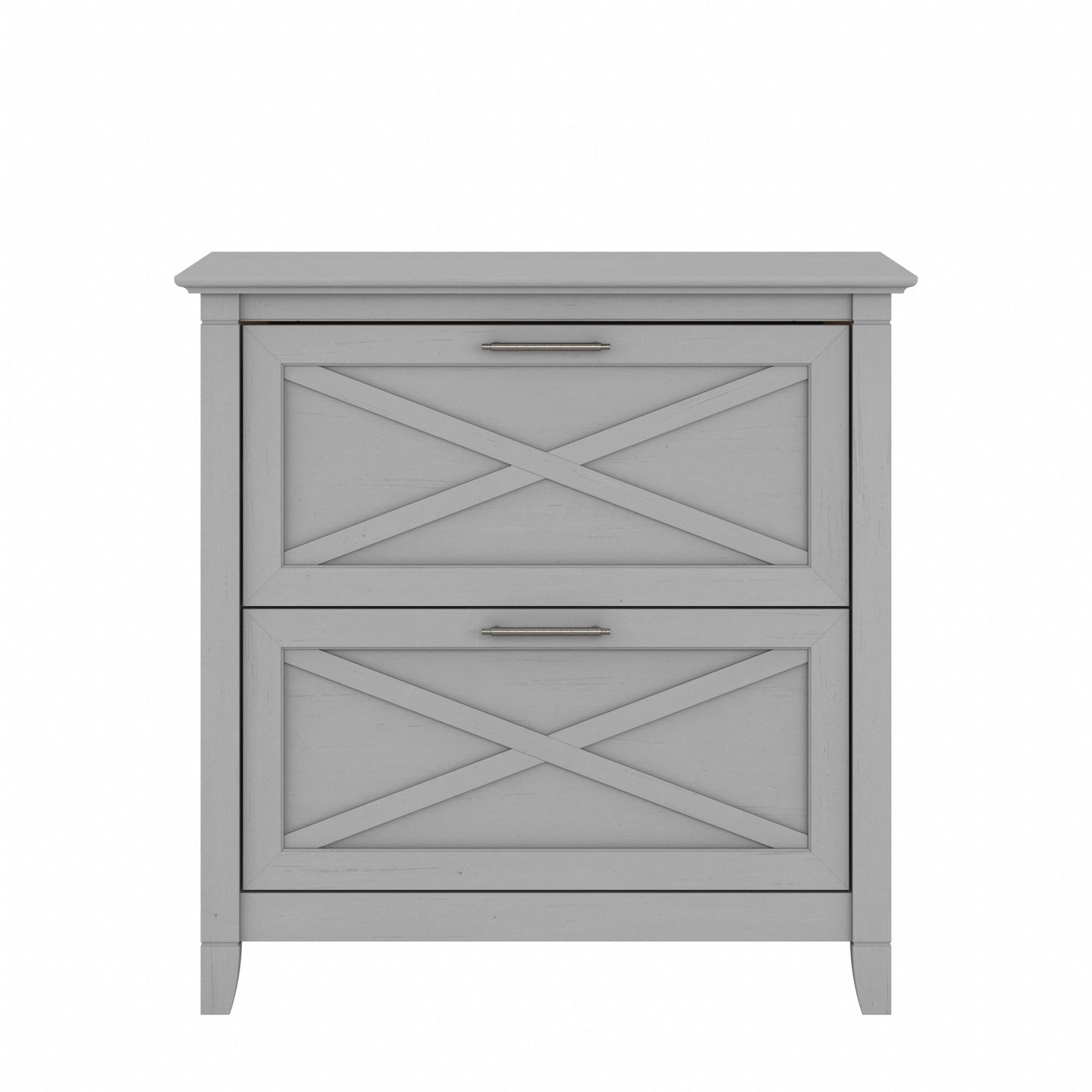 Bush Home Key West 2 Drawer Lateral File Cabinet in Cape Cod Gray, Document Storage for Home Office, Accent Chest with Drawers