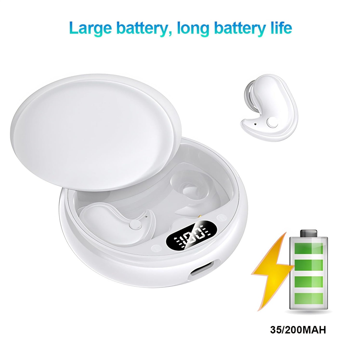 Language Translation Earbuds - Translation Earbuds, 144 Languages & Accents Two Way Translator Pods Real Time for Traveling Business, Enhance Your Global Communication Experience