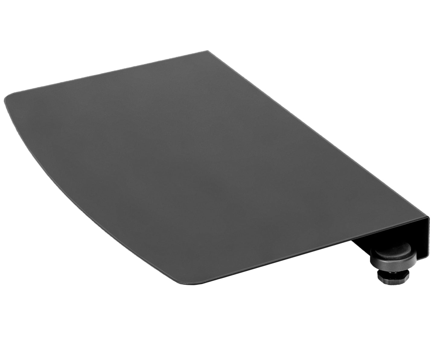VIVO Clamp-on 17 inch Corner Desk Connector Sleeve Plate, L Desk Platform Extender Attachment, Black, DESK-AC07C
