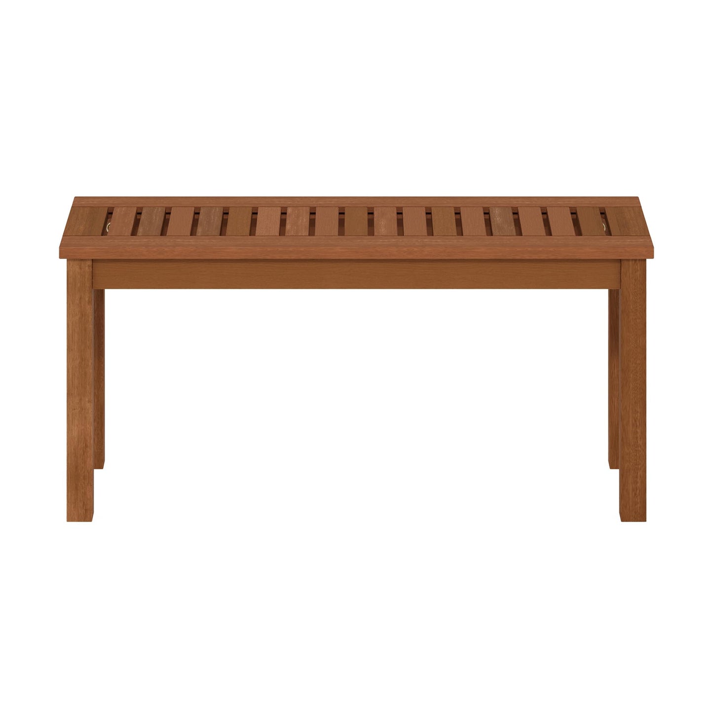 Furinno TIOMAN Outdoor Bench, Backless Garden Bench, for Patio, Deck, Garden, 12 x 39 x 19, Light Wood