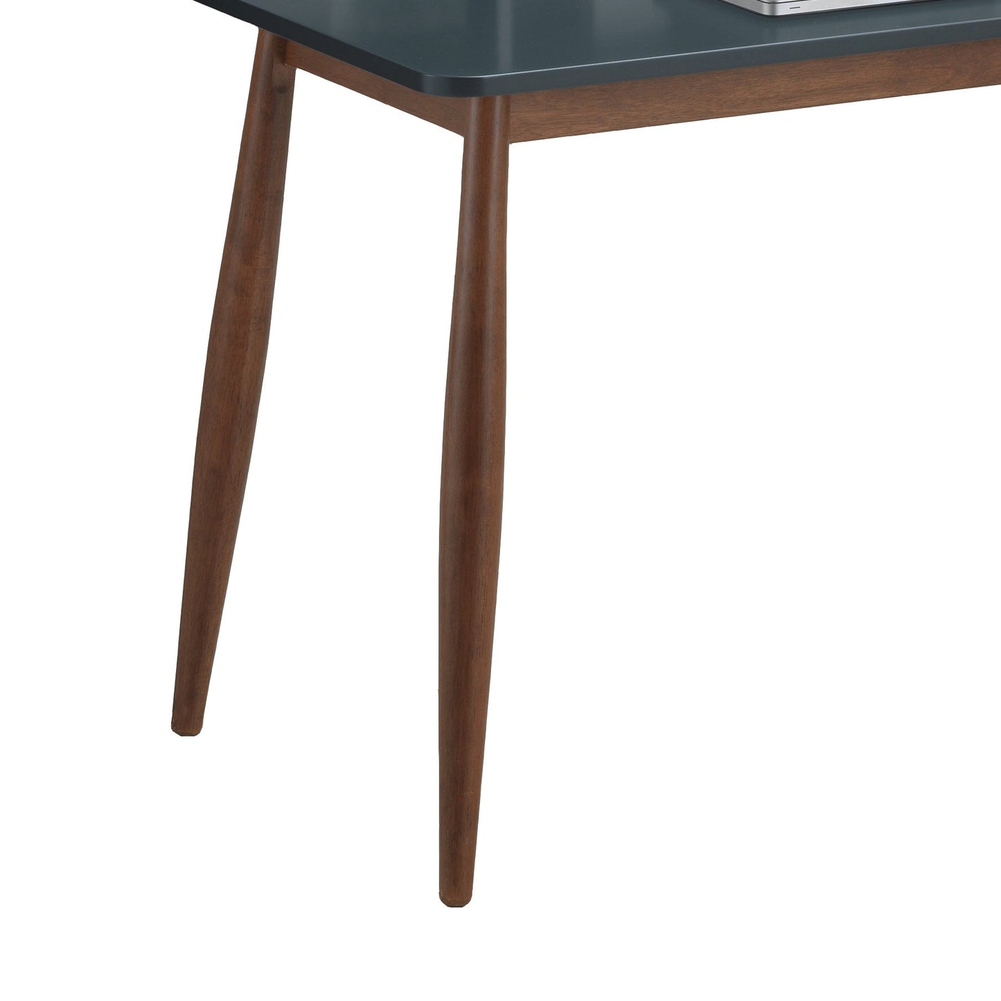 Roundhill Furniture Roskilde Storage Wood Office Desk, Gray