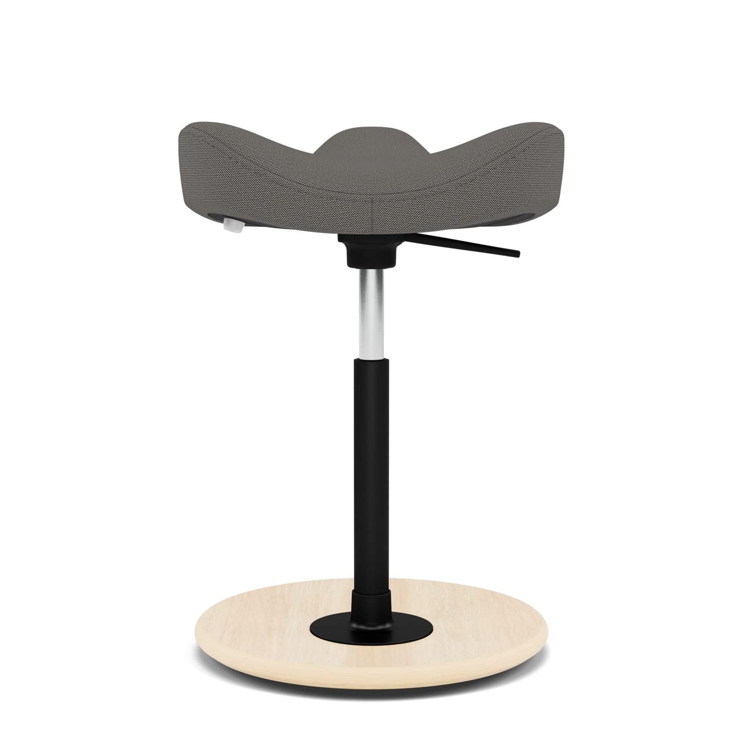 Varier Move Tilting Saddle Stool (Dark Grey Revive Fabric with Natural Ash Base)
