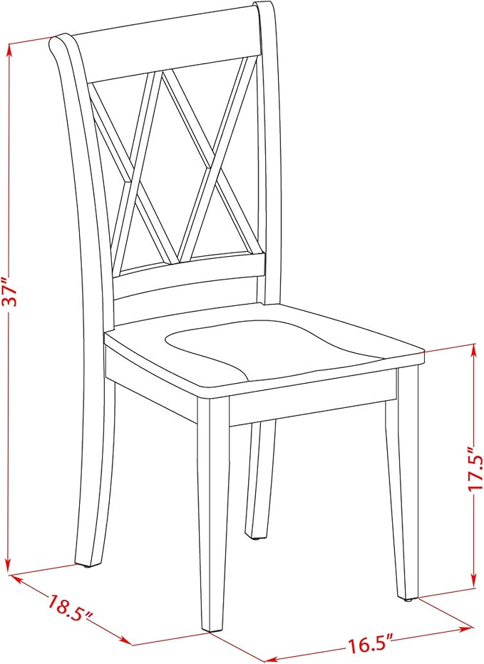 East West Furniture CLC-ESP-W Clarksville Dining Room Chairs