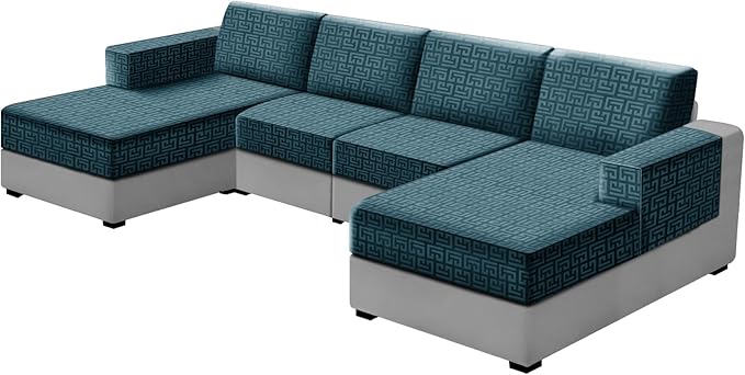 UNBBRRL 10 Pieces Stretch Sofa Cushion Covers