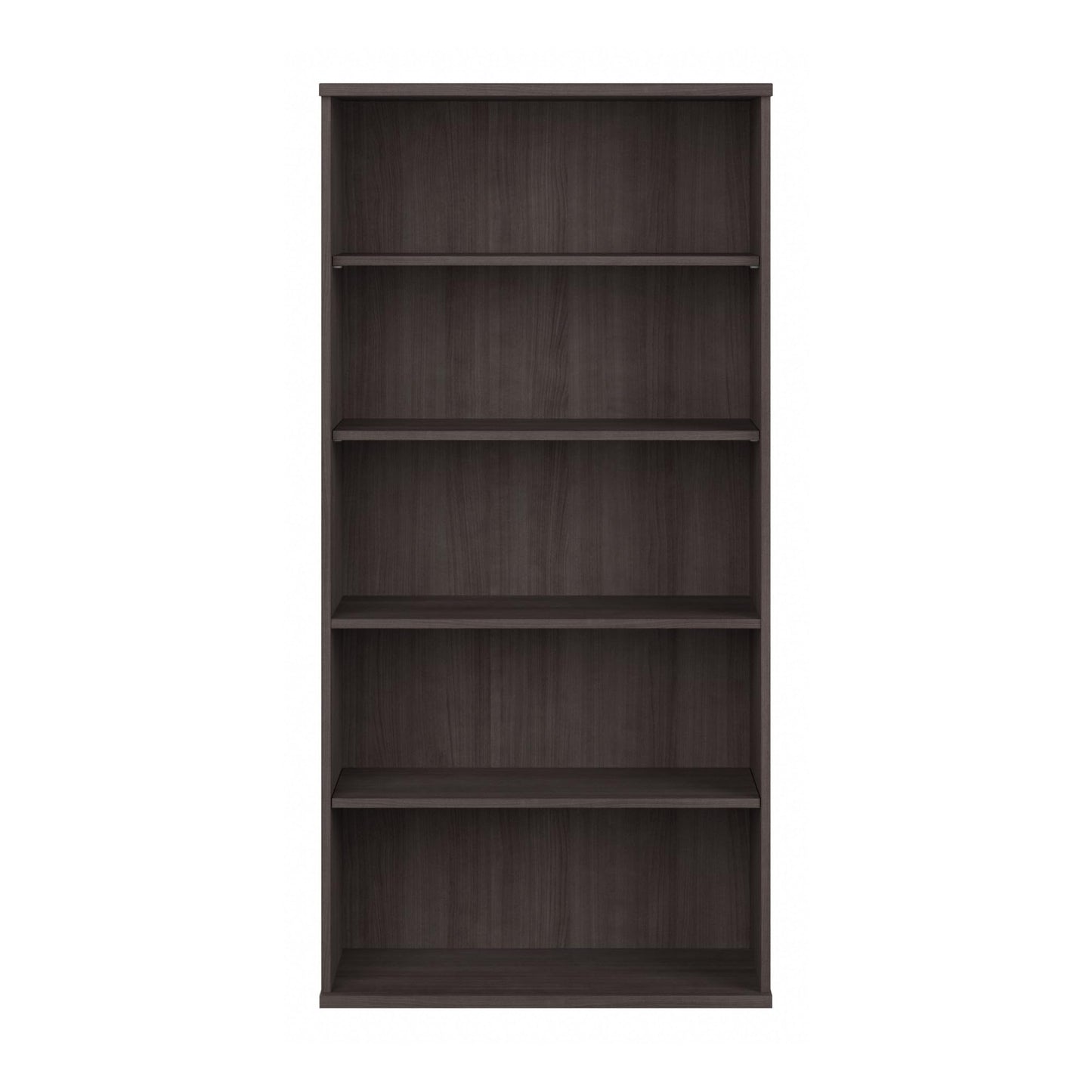 Bush Business Furniture Studio C Tall 5 Shelf Bookcase in Storm Gray, Large Bookshelf for Home or Professional Office