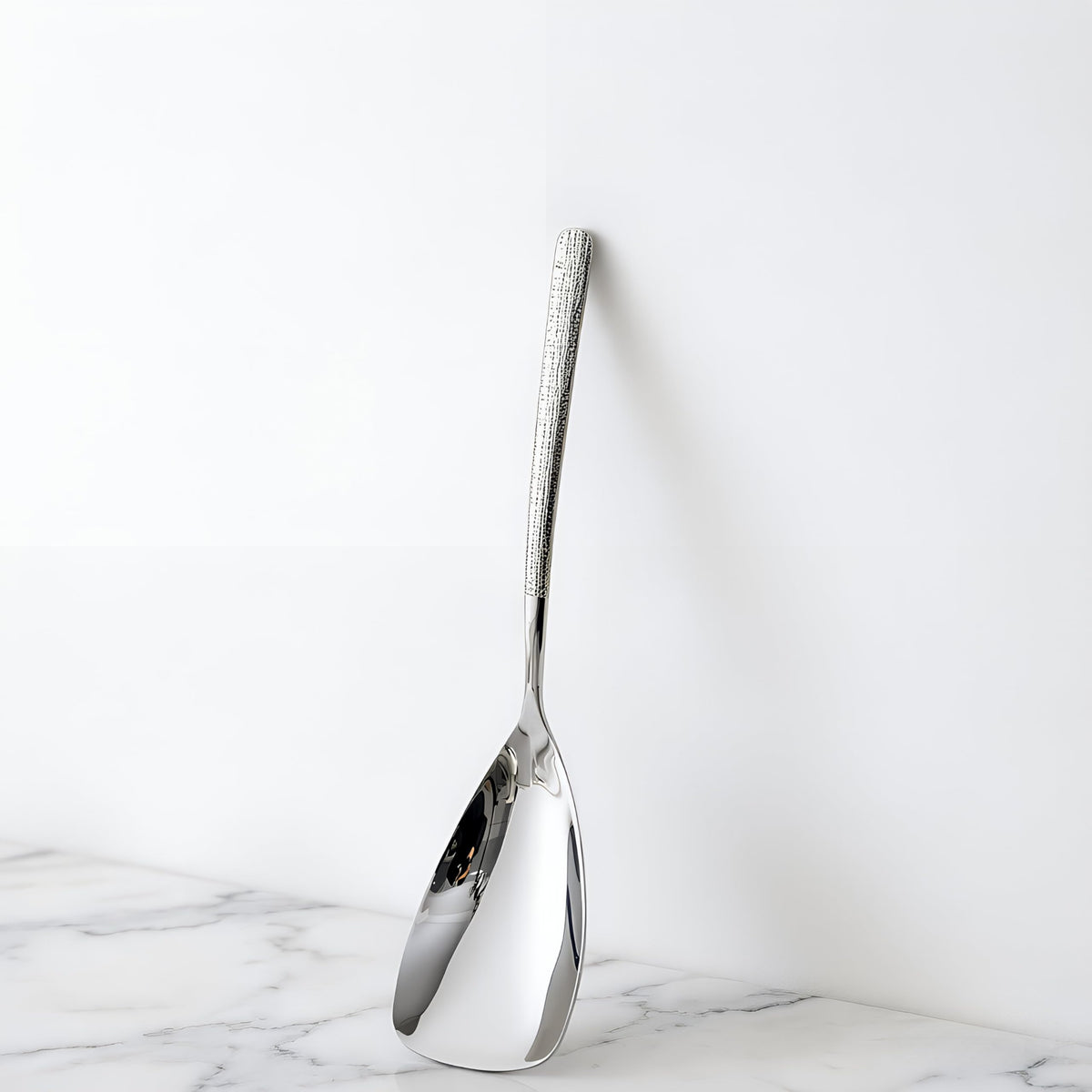 Wenkoni 10.4"" Serving Spoons SUS 304 Stainless Steel Buffet Shovel-shaped spoons,Dishwasher Safe,Pack of 2