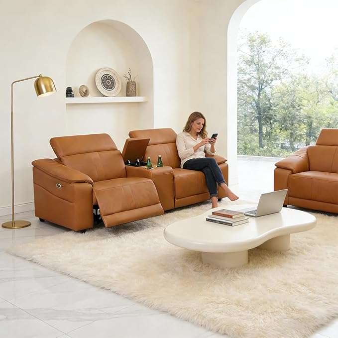 Power Recliner Sofa Set, Reclining Sectional Sofa Couch