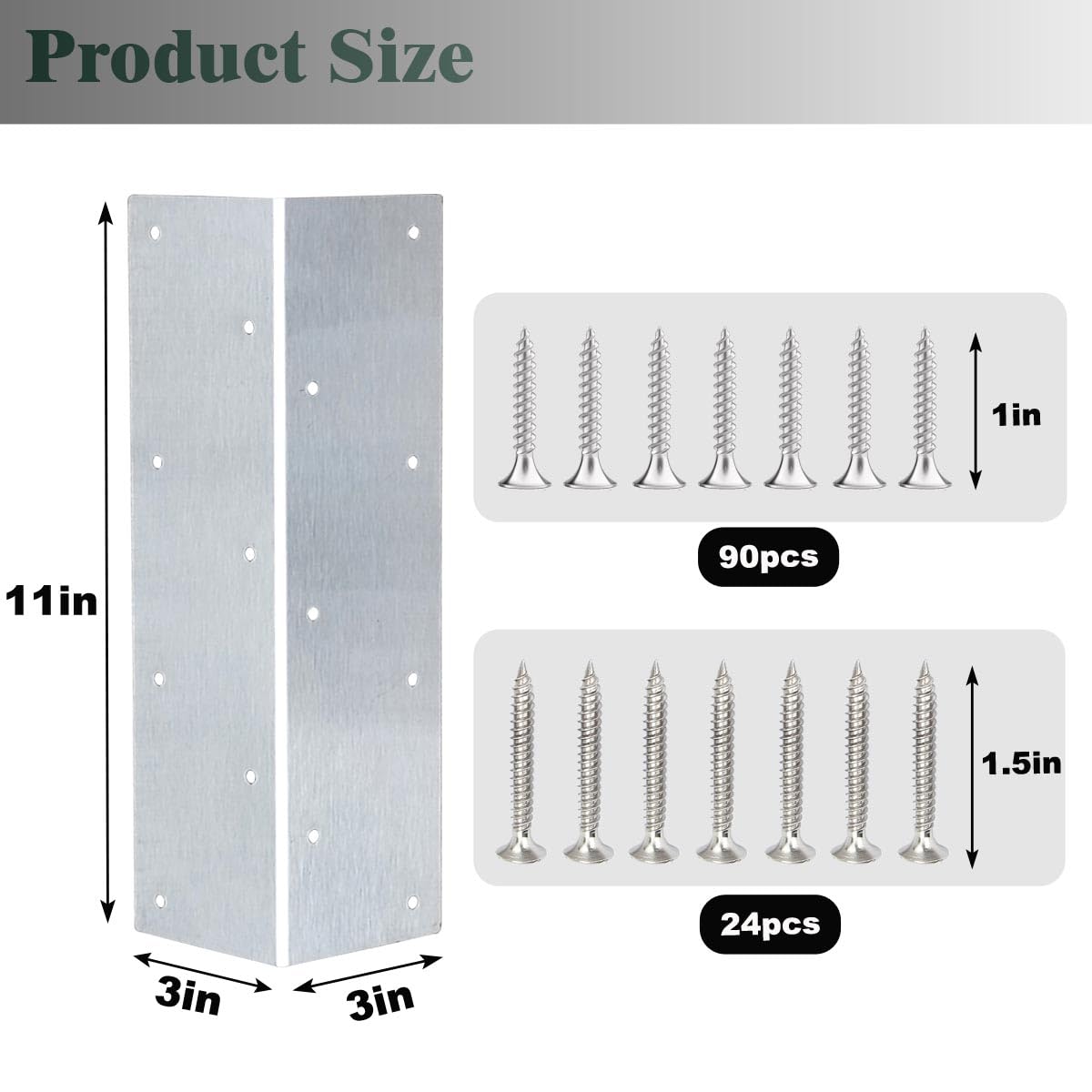 ALXMYAO Stainless Steel L-Shaped Garden Bed Corner Brackets