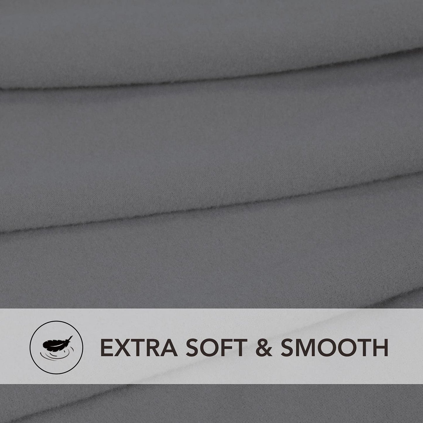 PureFit Super Stretch Sectional Couch Covers - 2 pcs Spandex Non Slip Sofa Covers with Elastic Bottom for L Shape Sectional Sofa Couch, Great for Kids & Pets (3 Seat Sofa + 3 Seat Chaise, Gray)