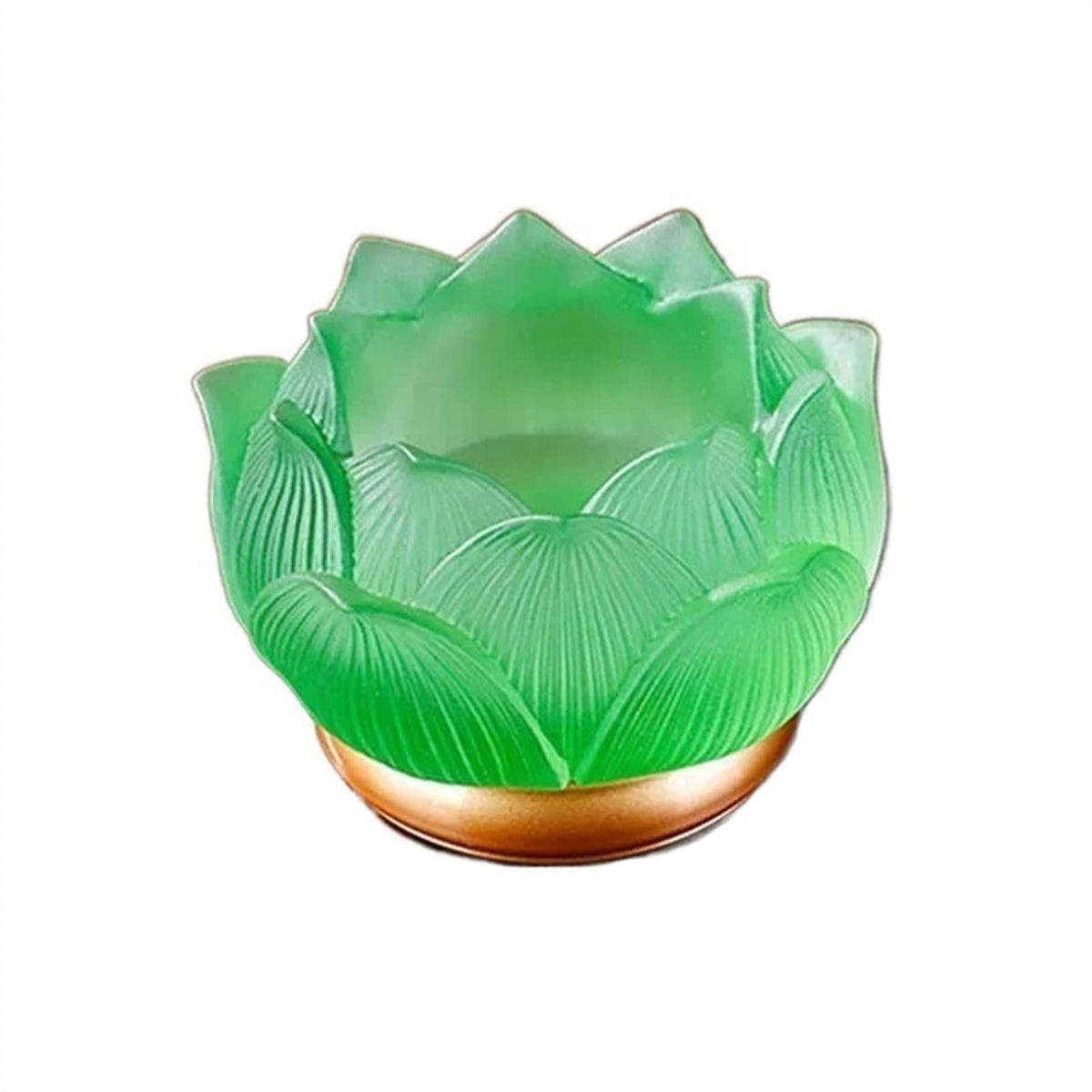 cfycfy987 Candelabra Glazed Lotus Candlestick Household Decoration Ornaments Candle Holder Household Offering Lamp Holder Candle Sticks Holder(Green)