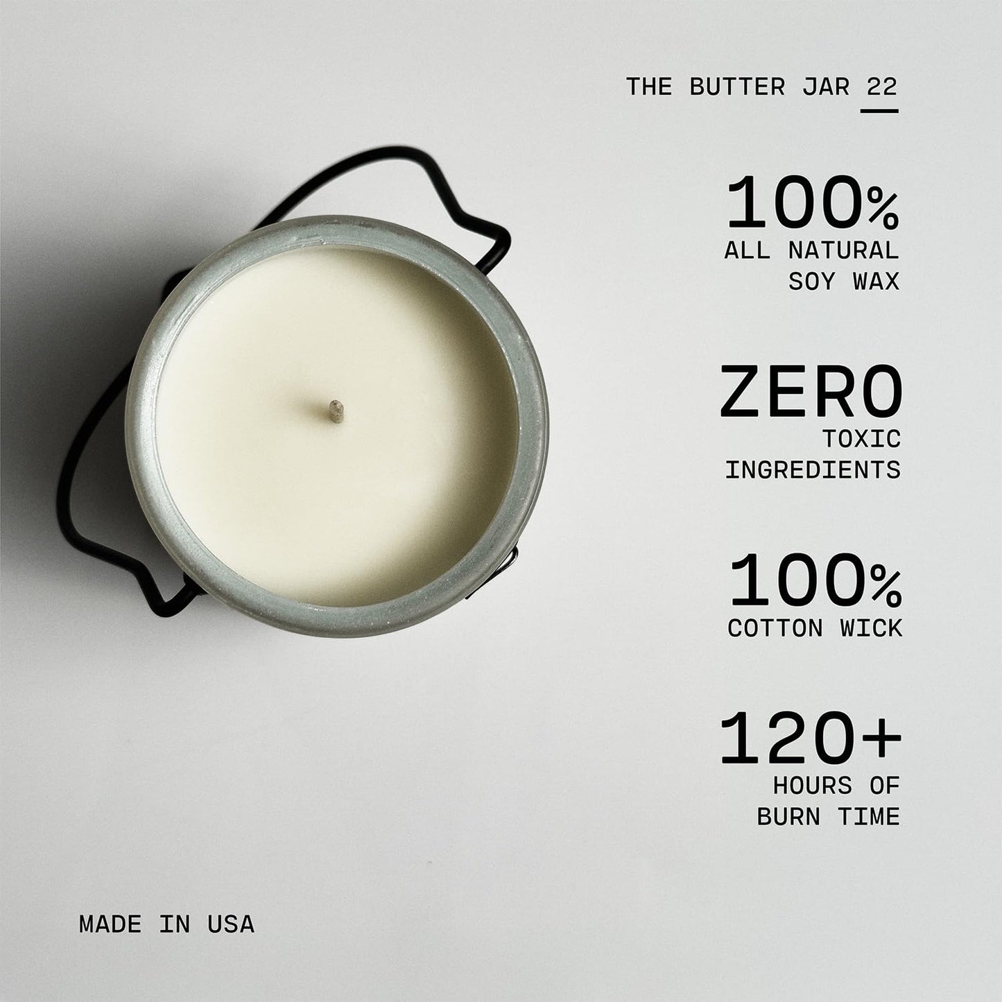 Milkhouse Candle Company Pink Guava Soy Candle - Summer Fruits | Citrus Sparkle | Freesia Scented - 22 oz Butter Jar with Lid, 120+ Hour Burn Time, Made in the USA