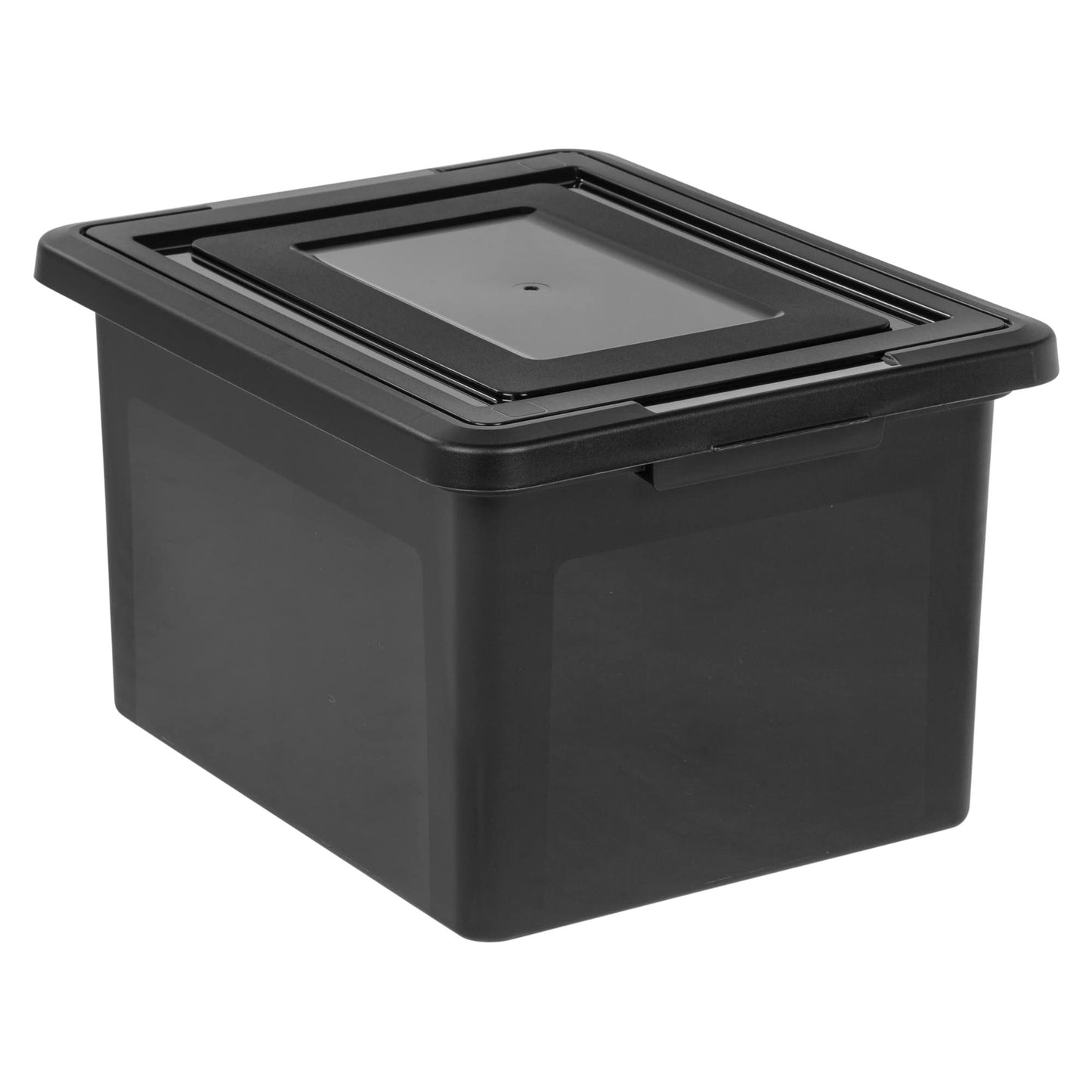 Officemax Office Depot Brand Letter And Legal File Tote, 18"L X 14 1/4"W X 10 7/8"H, 30% Recycled, Black