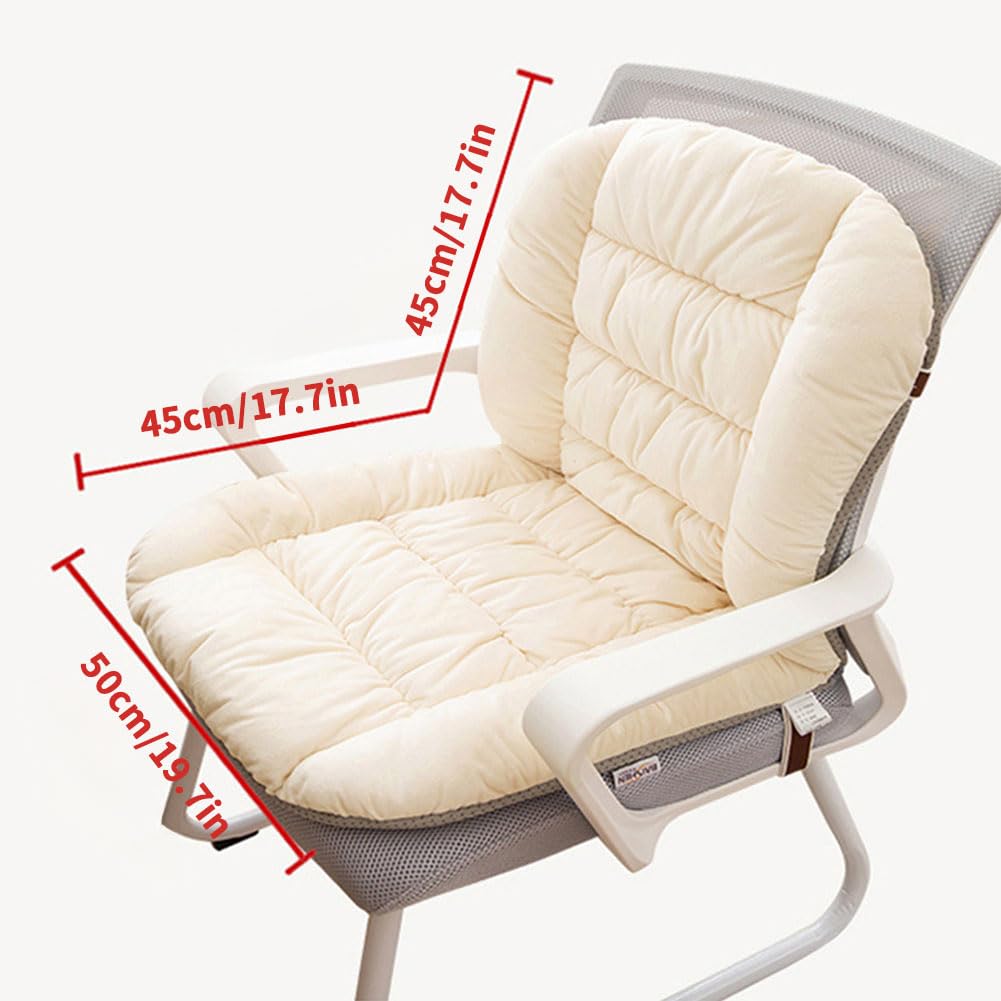 GKWW Desk Chair Cushion Office Chair Cushions with Removable Cover Soft Seat Pad Dorm Seat Pad with Back Support Rocking Chair Cushions,90×50cm