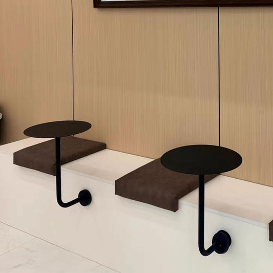 Modern Wall-Mounted Side Table for Restaurants, L-S Cocktail Table for Dining, Pub & Bistro Use, Perfect for Cafes & Bubble Tea Shops (15.7x15.7x17.7 inch)