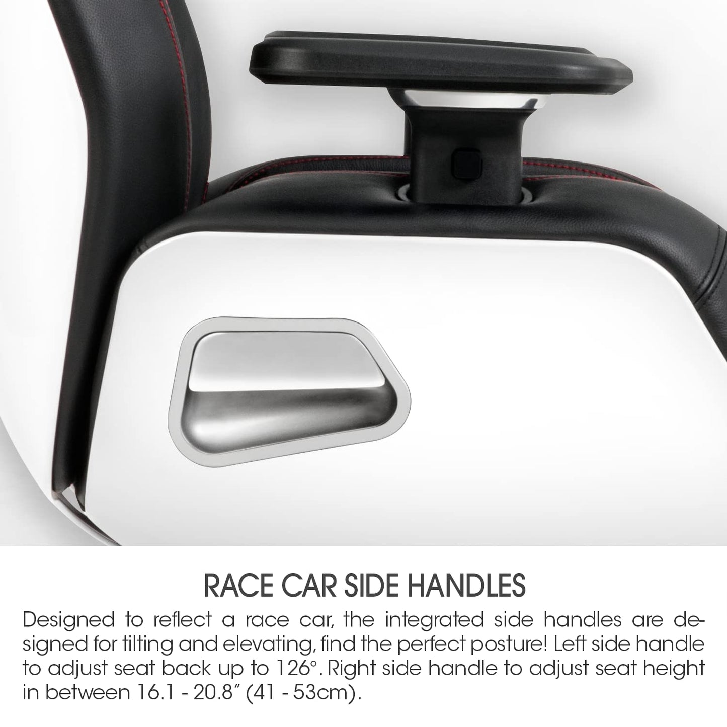 Thermaltake Argent E700 Real Leather Gaming Chair (Glacier White) Design by Studio F∙A∙Porsche, GGC-ARG-BWLFDL-01