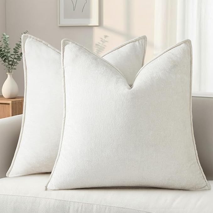 decorUhome Summer Couch Euro Sham Throw Pillow Covers 26x26 Set of 2,