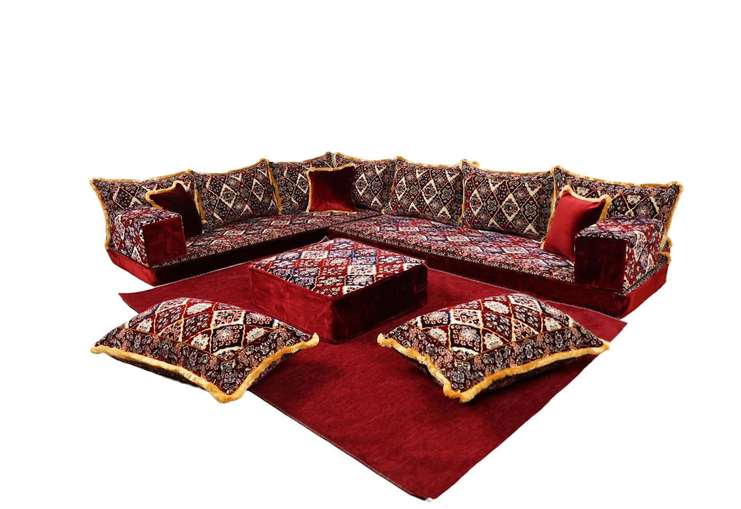 arabicsofa Traditional Floor Majlis Cushions – Modular Diwan Sectional Seating