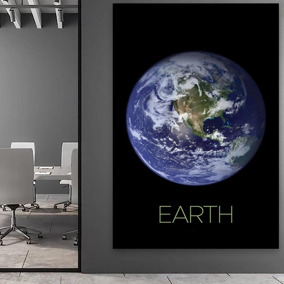 XIAOLOUTINYU Solar System Canvas Wall Art - Earth Planet Space Poster for Kids Room Bedroom Classroom, STEM Educational Astronomy Decor, Science Gift for Boys Girls Teens, 16x24 Inch Unframed