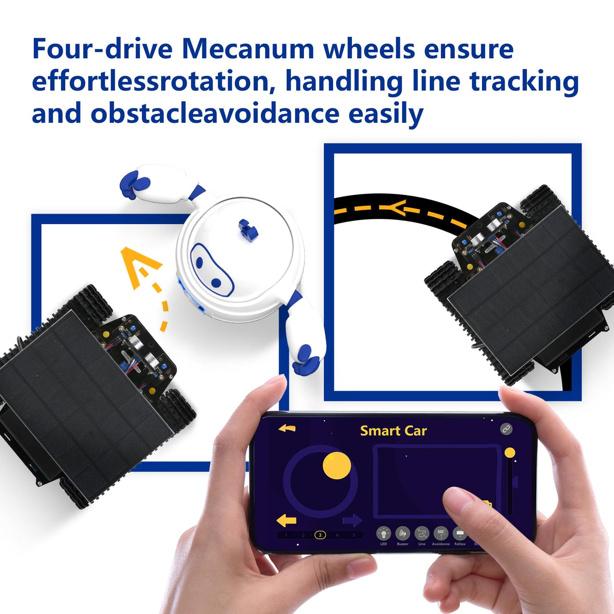 Robot Kit, Robotics for Kids Ages 8-12 12-16, 4-in-1 ESP32 Smart Tank Solar Robot Car for Arduino/Scratch/Python, STEM Science Kit 4WD Remote Control Car Coding Gift Building Toy for Boys Girls Teens