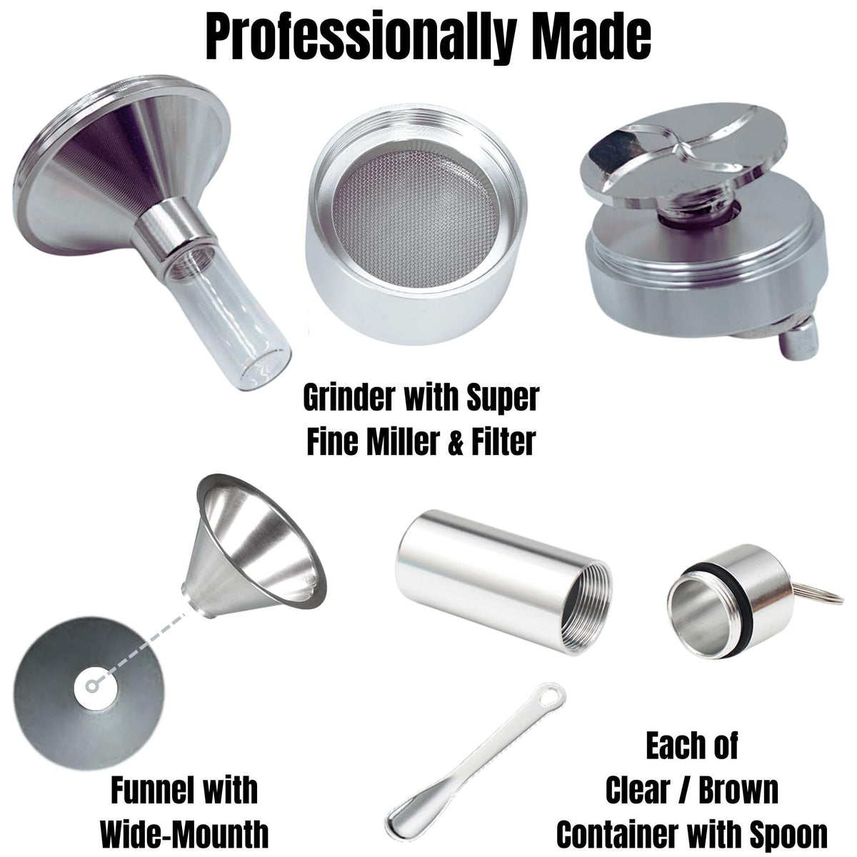 Manual Kitchen Spice Grinder Set for Pepper Salt Seasoning Mill