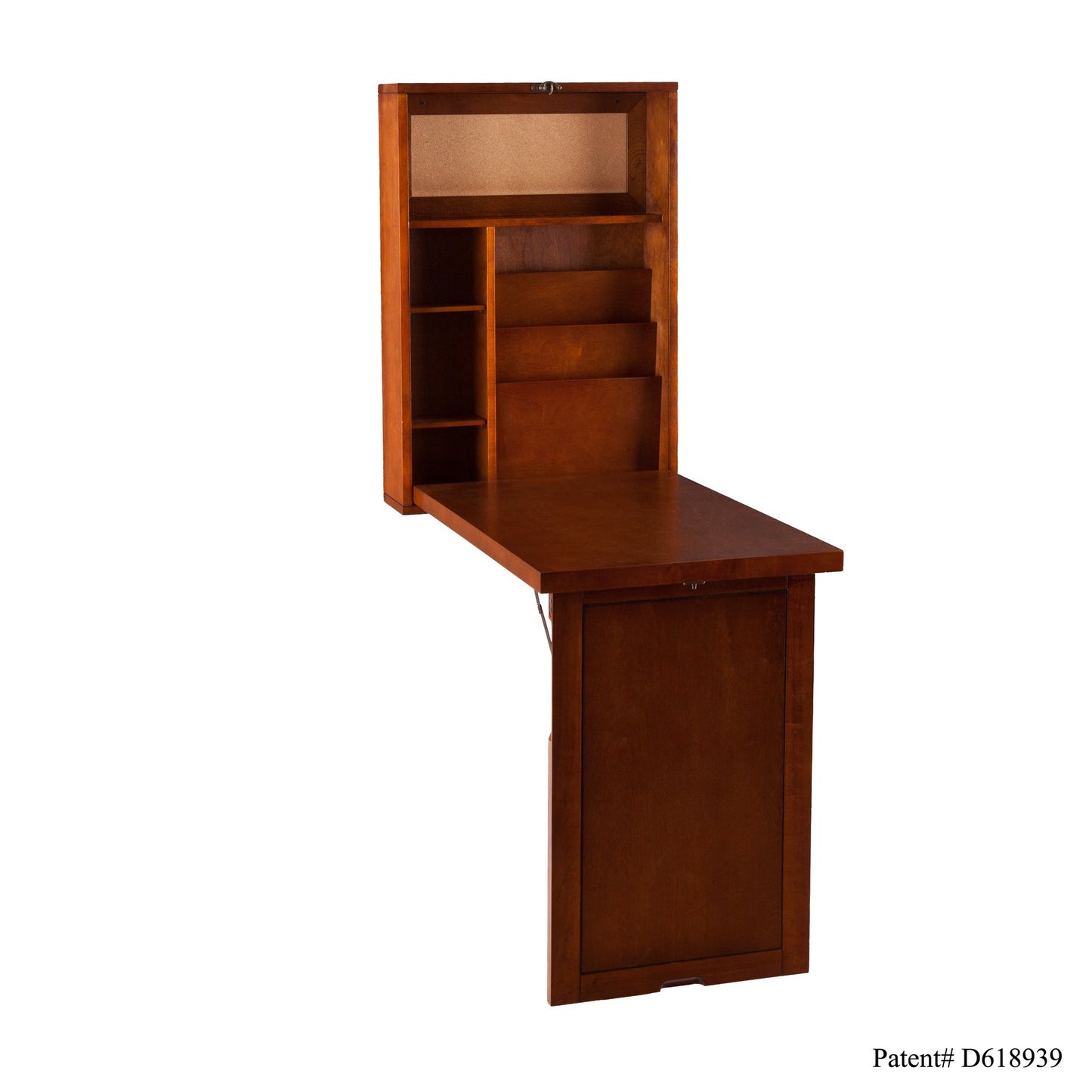 SEI Furniture Convertible Desk, Brown, (L x W x H): 36 x 22 x 58 inches