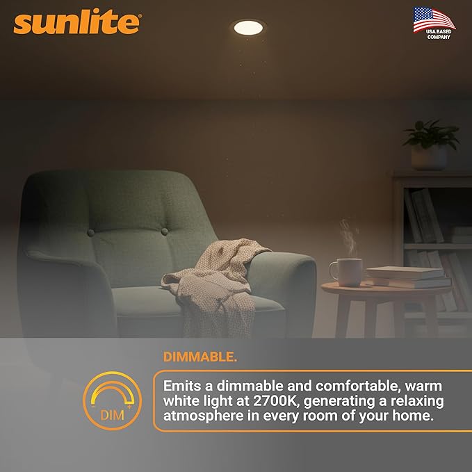 Sunlite LED R14 Mini Flood Light Bulbs, 4 Watts, 280 Lumens, Intermediate Base