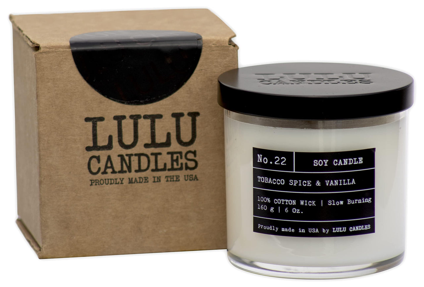 Lulu Candles | Jasmine & Apple | Smells Fresh & Fruity | Luxury Scented Soy Jar Candle | Hand Poured in The USA | Highly Scented Long Lasting (6 Oz.)