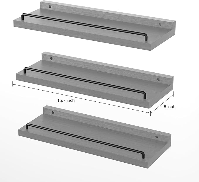 RYOFOBETTO Floating Shelves for Wall Decor, Living Room, Picture Frames