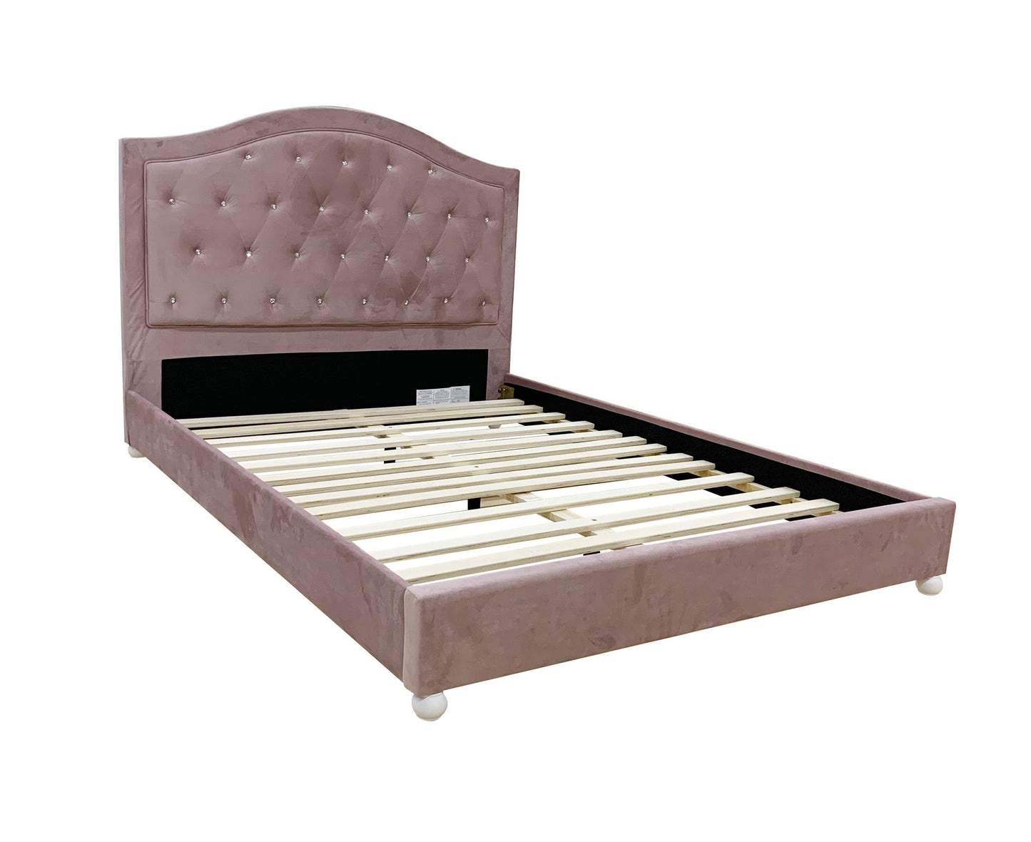 Acme Reggie Full Bed in Pink Fabric
