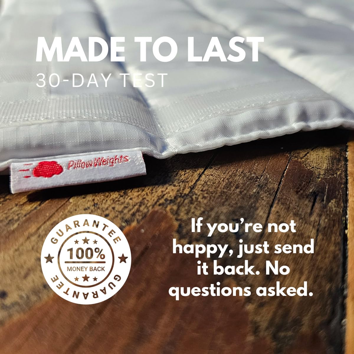 PillowWeights Outdoor Pillow Weights for Patio Cushions - Invisible Weighted Inserts Keep Pillows from Blowing Away - Wind Tested to 50mph - Patio, Deck, Yacht, Balcony, Rooftop - 4 Pack