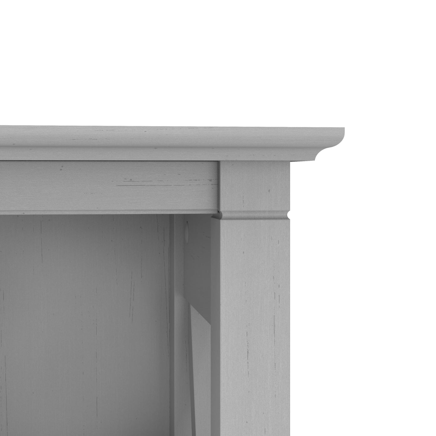 Bush Home Tall 5 Shelf Bookcase for Living Room or Home Office, Large Bookshelf, Modern Farmhouse Style, Key West Collection, Cape Cod Gray