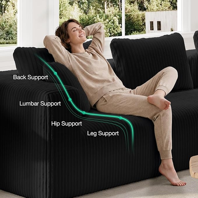 Novilla Modular Sectional Sofa, Modern Cloud Sectional Couch