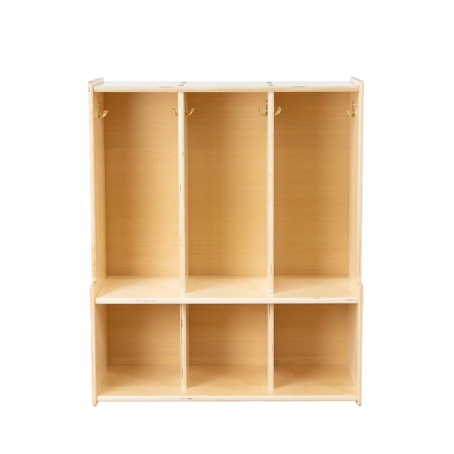 RRI Goods 3-Section Coat Locker with Bench & Cubby Storage, Backpack Organizer, Coat Cubbies Storage for Kids & Toddlers, Ideal for Home, School, Daycare