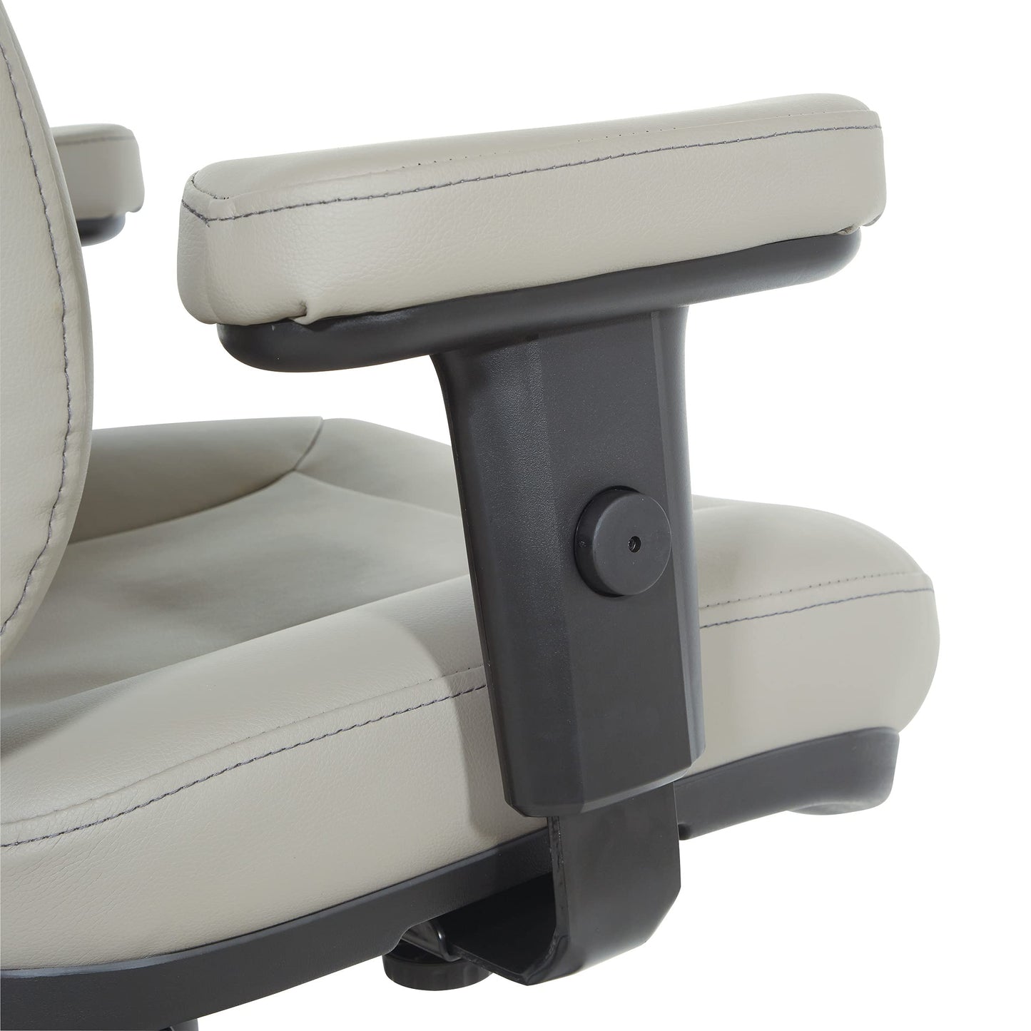 Office Star EC Series Professional Executive Ergonomic High Back Office Chair with Dual Function Control, Padded Contour Seat and Adjustable Padded Arms, Dillon Stratus