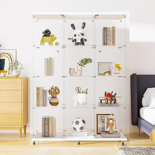 LFT HUIMEI2Y Glass Display Cabinet 12 Shelves