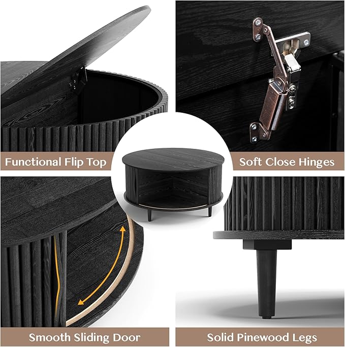 JOINICE Round Coffee Table