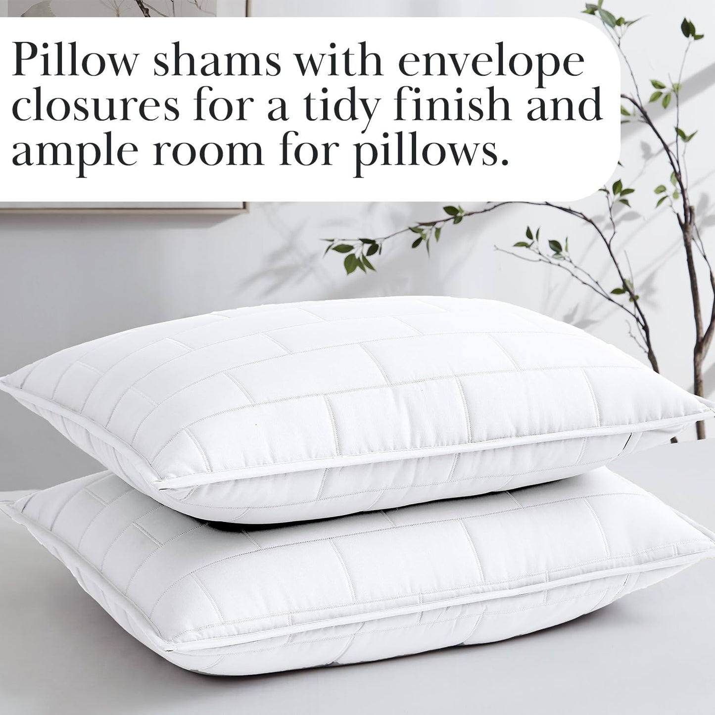 Southshore Fine Living, Inc. Daybed Covers for Twin Bed, 6-Piece Twin Bedding with Daybed Cover Set, 3 Pillow Shams, Bedskirt, Throw Pillow - Day Bed Quilt Sets, Day Bed Covers, Brickyard White
