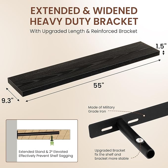 Dreamland 55 Inches Floating Shelves