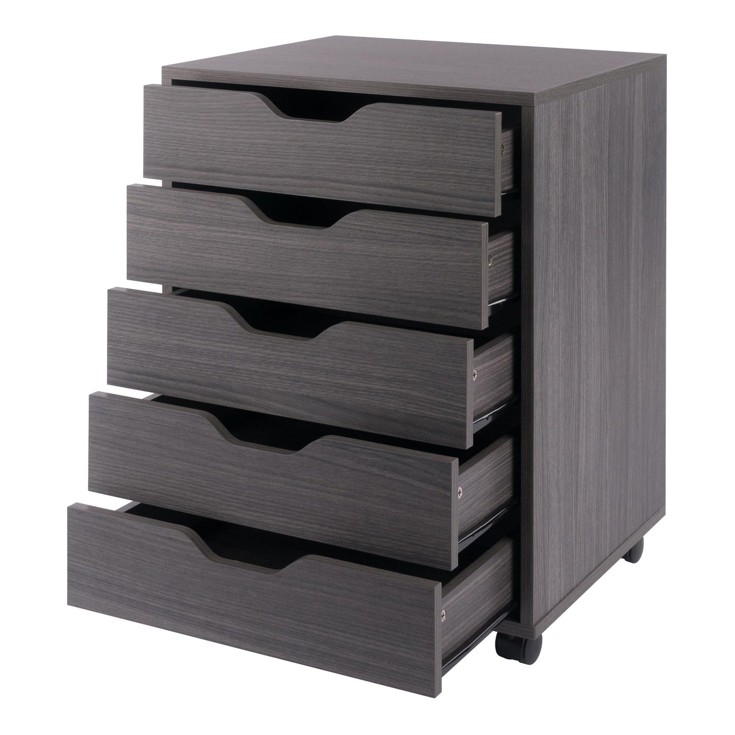 Winsome Halifax Mobile Storage Cabinet with Doors & Drawers, Stylish & Functional Home Storage Cabinet for Filing, Kitchen Organization, Moveable Furniture for Office, Dorms, Apartments