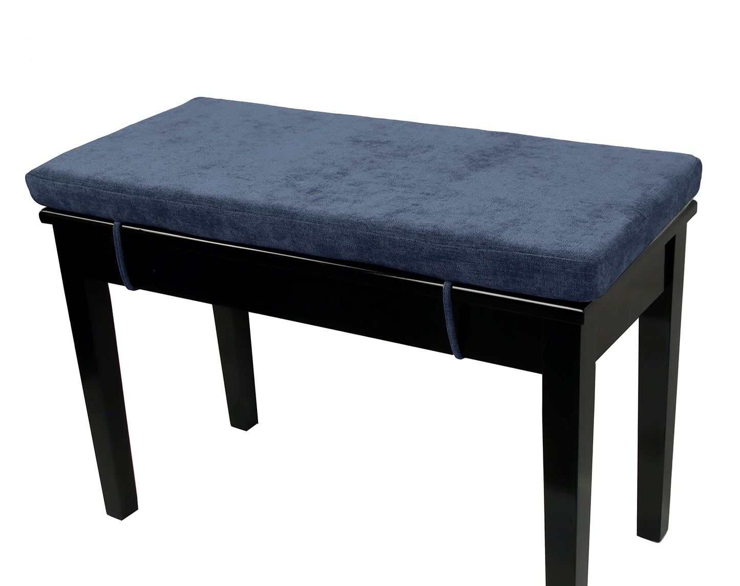 Loveboat Piano Bench Cushion, Washable Bench Pad for Shoe Storage, Window, Piano, Dining 30"x14"x2" Navy