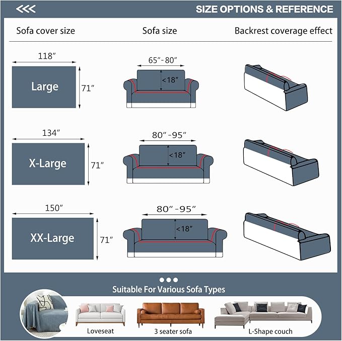 DREAMINGO Modern Minimalism Couch Cover