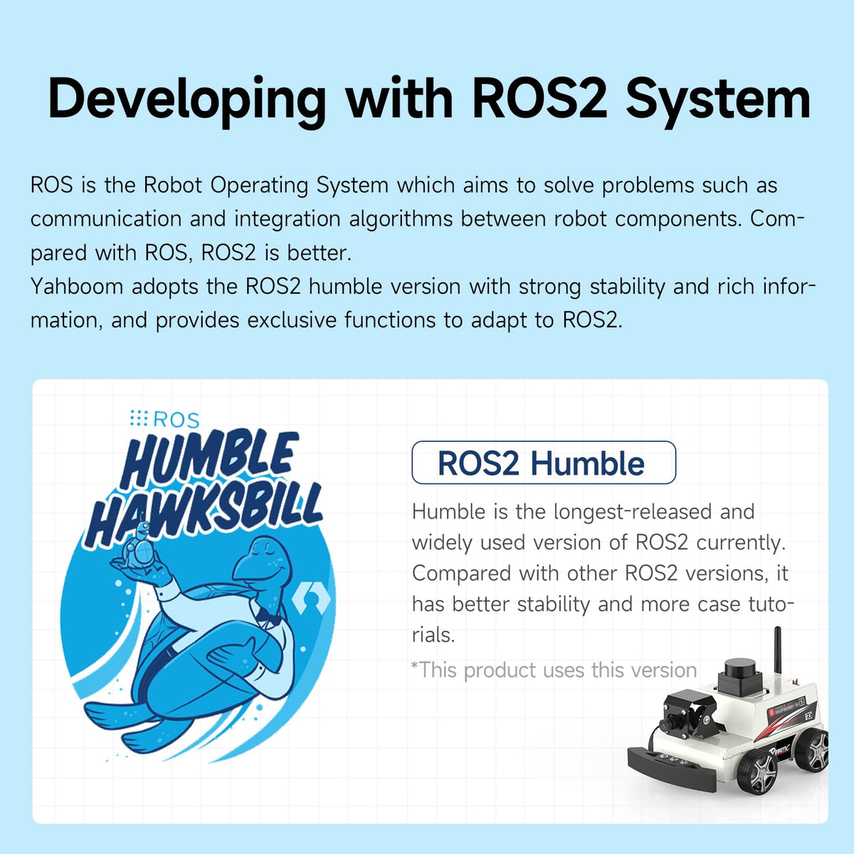 Yahboom Raspberry Pi 5 AI Visual ROS2 Smart Robot Car Kit 2DOF Camera Autonomous Driving Lidar Stem Education Project for Teen Engineers Students (with Raspberry Pi5-4GB)