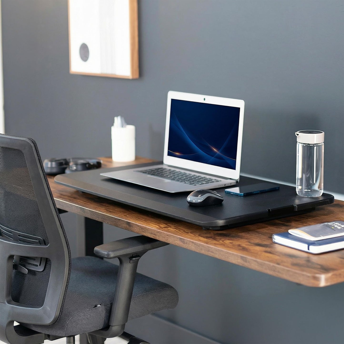 VIVO Black 29 inch Single Top Standing Desk Converter, DESK-V000U