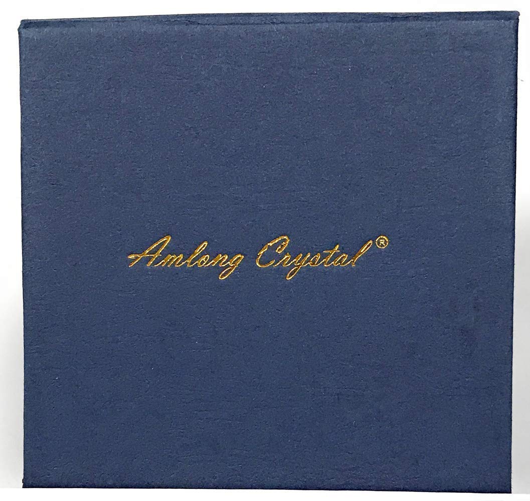 Amlong Crystal Clear Crystal Display Block (Not Acrylic), 6 inch x 4 inch x 2 inch