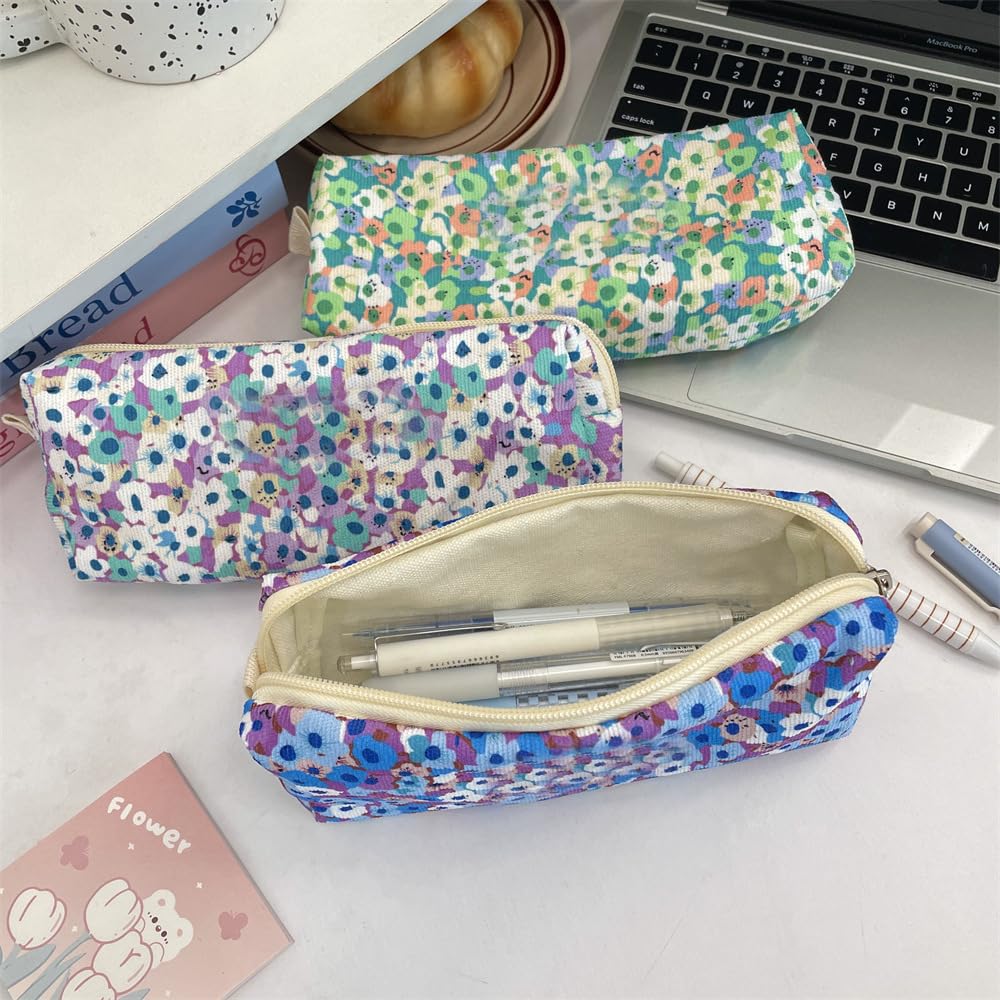OZAOZ Cute Pencil Case Aesthetic Student Pencil Pouch Coin Pen Pouch Cosmetic Bag Office Stationery Organizer For Kids Teen School (Y)