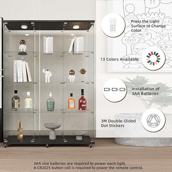 Beauty4U Glass Display Cabinet