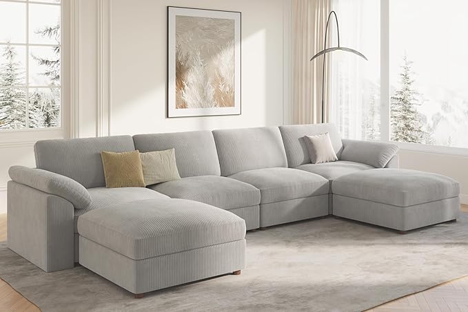 EASE MOOSE Modular Sectional Sofa, Oversized U Shape Sectional Couch