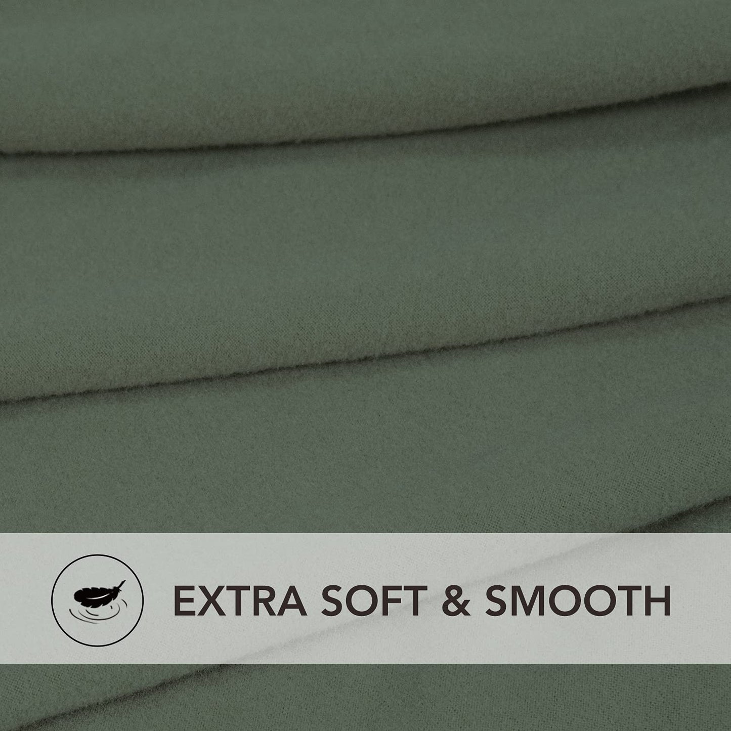 PureFit Super Stretch Sectional Couch Covers - 2 pcs Spandex Non Slip Sofa Covers with Elastic Bottom for L Shape Sectional Sofa, Great for Kids & Pets (3 Seat Sofa + 3 Seat Chaise, Greyish Green)